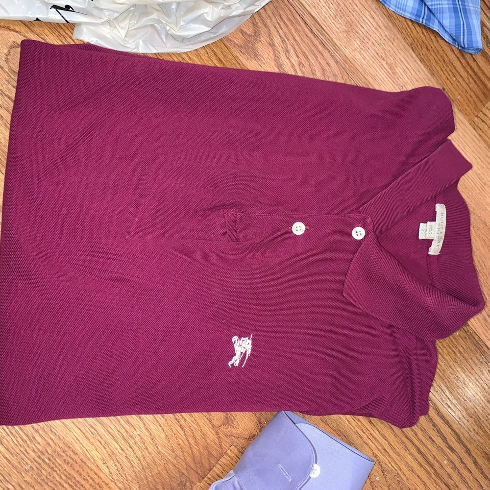 Burgundy polo shirt Burberry Brit